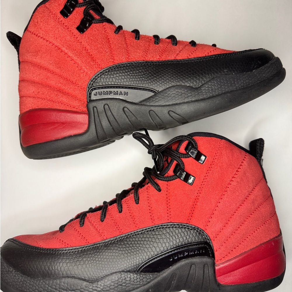 Air Jordan 12 Retro “Reverse Flu Game” Varsity Red/Black CT8013-602 6.5Y
